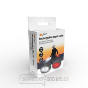 Solight set nabíjecích cyklo svítilen, 160lm přední, zadní červená, Li-Ion, USB náhled