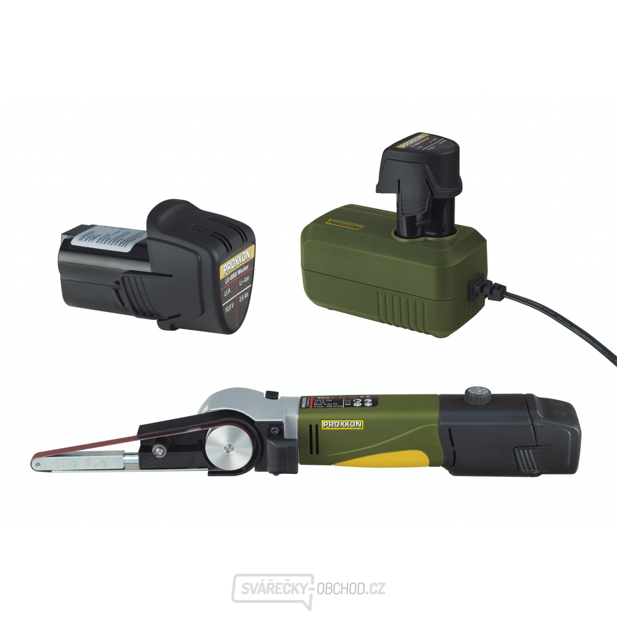 Aku pásová bruska BS/A - sada