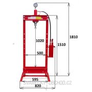 Hydraulický lis 20 t - dvourychlostní pumpa Matabro MB-P20TDP Hydraulický lis 20 t - dvourychlostní pumpa Matabro MB-P20TDP náhled