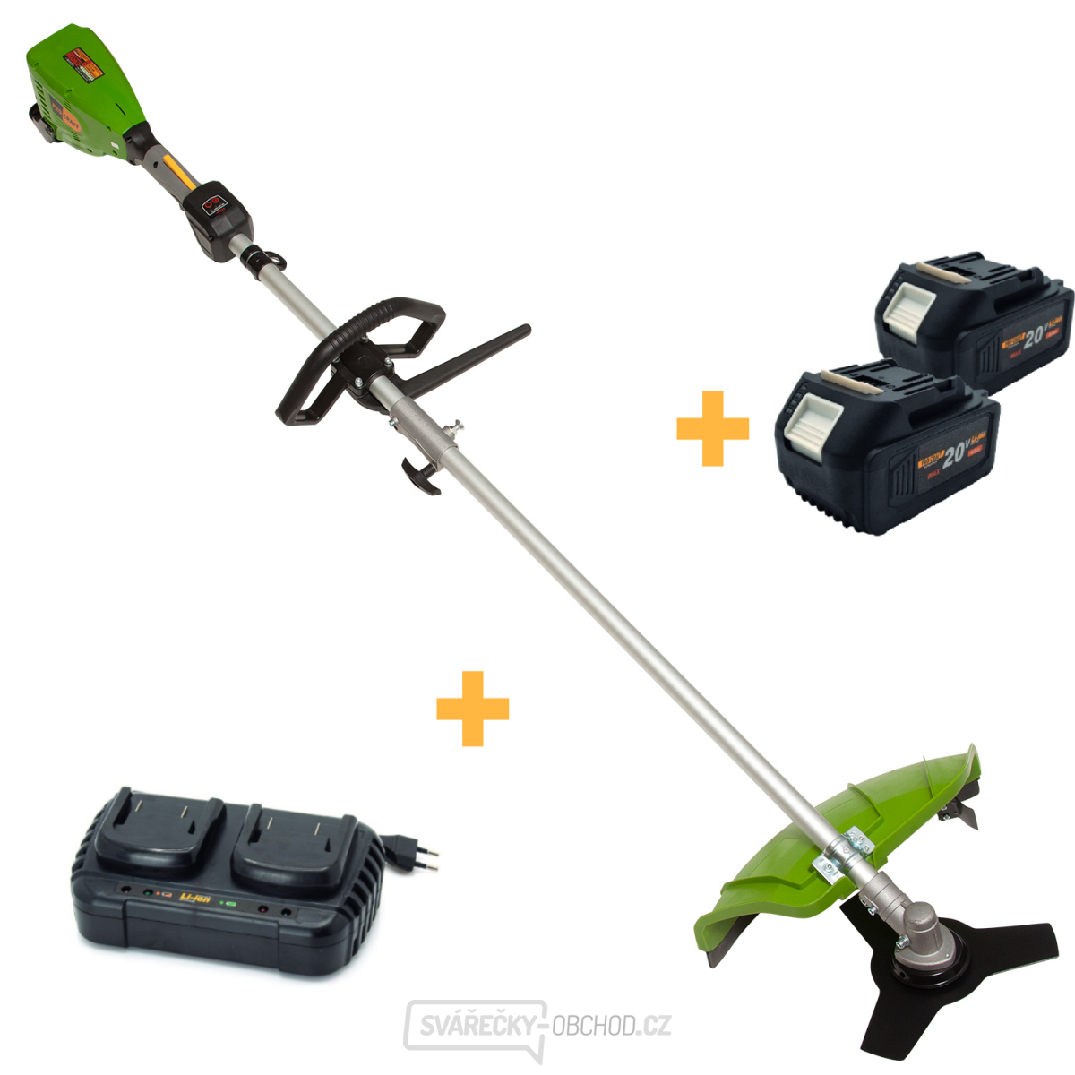 Akční sada aku křovinořez Procraft PTA20/2 | SET17