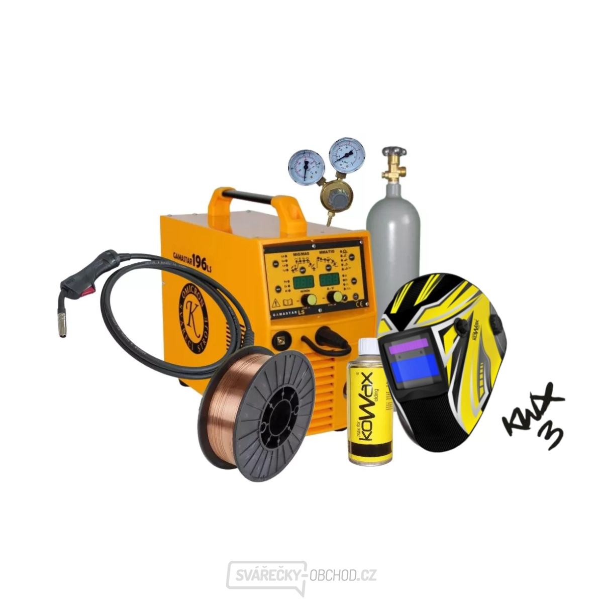 Gamastar 196 LS Synergie + Hořák + Ventil + Kukla + PLná Co2 Láhev + Sprej + Drát