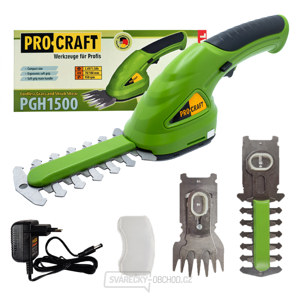 Aku nůžky na trávu Procraft PGH1500 | PGH1500