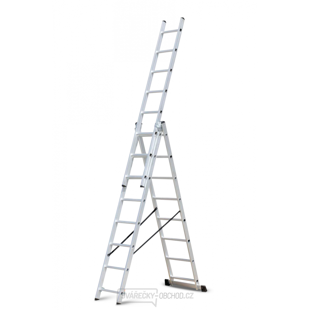 Žebřík hliníkový třídílný 3x10 Procraft PLA3.676 
