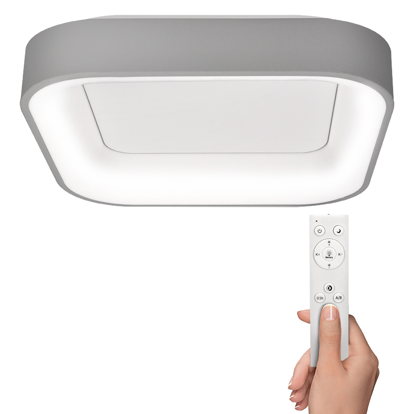 Solight LED stropní světlo čtvercové Treviso, 48W, 2880lm WO769-G