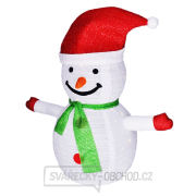 Solight LED sněhulák venkovní 40LED, teplá bílá, IP44, výška 70cm, 3x AA, časovač Náhled