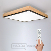 Solight LED stropní osvětlení dekor dřeva, 3000lm, 40W, 45x45cm Náhled