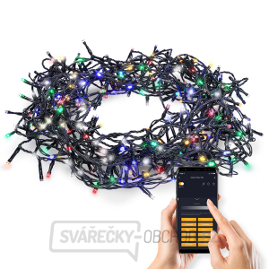 Solight LED WIFI smart venkovní vánoční řetěz, 400 LED, 20m, přívod 5m, teplá bílá + vícebarevný gallery main image