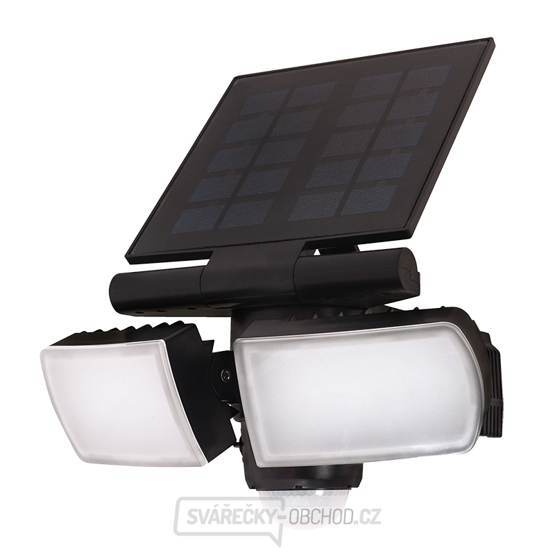 Solight LED solární osvětlení se senzorem, 8W, 600lm, Li-on, černá