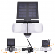 Solight LED solární osvětlení se senzorem, 8W, 600lm, Li-on, černá Náhled