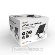 Solight LED solární osvětlení se senzorem, 8W, 600lm, Li-on, černá náhled