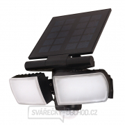 Solight LED solární osvětlení se senzorem, 8W, 600lm, Li-on, černá gallery main image