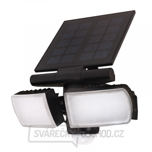 Solight LED solární osvětlení se senzorem, 8W, 600lm, Li-on, černá