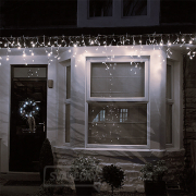 Solight LED vánoční závěs, rampouchy, 360 LED, 9m x 0,7m, přívod 6m, venkovní, teplé bílé světlo Náhled