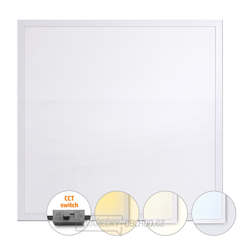 Solight LED světelný panel Backlit 36W, 3960lm, 3000/4000/5000K, Lifud, 60x60cm