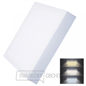 Solight LED mini panel CCT, přisazený, 24W, 1800lm, 3000K, 4000K, 6000K, čtvercový gallery main image