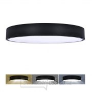 Solight LED stropní osvětlení LECCE, 3CCT, 48W, 2900lm, 40cm, 3000/4000/6000K, černá gallery main image