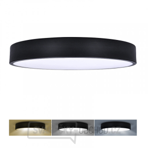 Solight LED stropní osvětlení LECCE, 3CCT, 48W, 2900lm, 40cm, 3000/4000/6000K, černá gallery main image