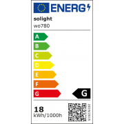 Solight LED venkovní osvětlení se senzorem a nastavitelnou CCT, 18W, 1350lm, 22cm, 2v1 - bílý a černý kryt náhled