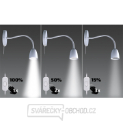 Solight LED nástěnná lampička, stmívatelná, 4W, 280lm, 3000K, bílá Náhled