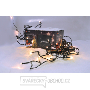 Solight LED venkovní vánoční řetěz, 400 LED, 20m, přívod 5m, 8 funkcí, IP44, teplá bílá náhled