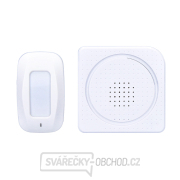 Solight bezdrátový hlásič pohybu/gong, externí PIR čidlo, napájení bateriemi, bílý Solight bezdrátový hlásič pohybu/gong, externí PIR čidlo, napájení bateriemi, bílý gallery main image