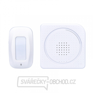Solight bezdrátový hlásič pohybu/gong, externí PIR čidlo, napájení bateriemi, bílý gallery main image