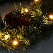 Solight vánoční věnec, průměr 40cm, 15x LED, IP44, 3x AA, časovač náhled