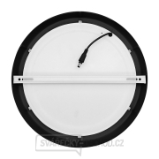 Solight LED mini panel CCT, přisazený, 24W, 1800lm, 3000K, 4000K, 6000K, kulatý, černá barva náhled