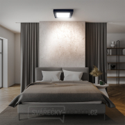 Solight LED mini panel CCT, přisazený, 24W, 1800lm, 3000K, 4000K, 6000K, čtvercový, černá barva Náhled