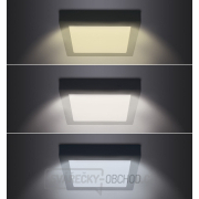 Solight LED mini panel CCT, přisazený, 24W, 1800lm, 3000K, 4000K, 6000K, čtvercový, černá barva náhled