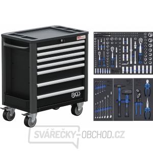 BGS 4140, Dílenský vozík | 7 zásuvek | velmi malá konstrukční výška | s 209 nástroji BGS 4140, Dílenský vozík | 7 zásuvek | velmi malá konstrukční výška | s 209 nástroji gallery main image