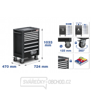 BGS 4208, Dílenský vozík Pro Exclusive | 8 zásuvek s 259 nástroji + 1 plynové topidlo na terasu Náhled