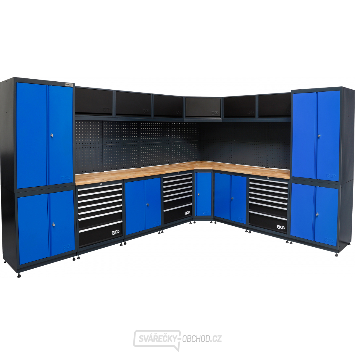 BGS 80160, Systém nástěnných jednotek | dílna | dřevo | 8 moduly