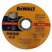 Řezný kotouč 125 x 1,2mm, 10ks DeWALT DT43922 Náhled