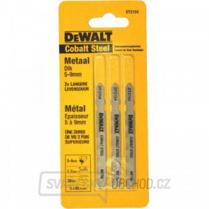 Pilový plátek Extreme na kovy od 6mm, ocel 3-5mm pro přímočaré pily 76mm 3ks DeWALT DT2154 Pilový plátek Extreme na kovy od 6mm, ocel 3-5mm pro přímočaré pily 76mm 3ks DeWALT DT2154 gallery main image