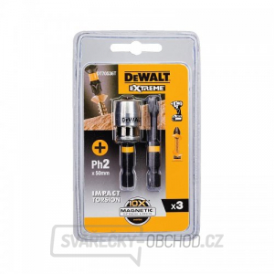 Torsion bity 2xPh2 5 0mm + magnetický držák DeWALT DT70536T