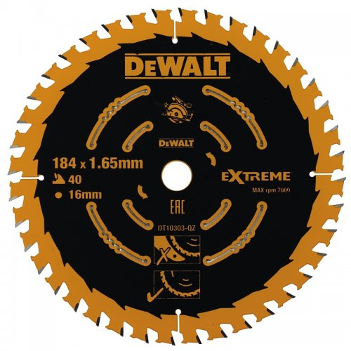 Levně Pilový kotouč 184x16mm 40z ATB +20° DeWALT DT10303 DT10303