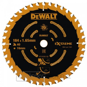 Pilový kotouč 184x16mm 40z ATB +20° DeWALT DT10303 Pilový kotouč 184x16mm 40z ATB +20° DeWALT DT10303 gallery main image