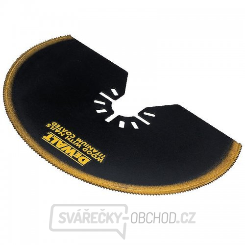 Titanový půlkulatý pilový list 100mm dřevo s hřebíky DeWALT DT20709