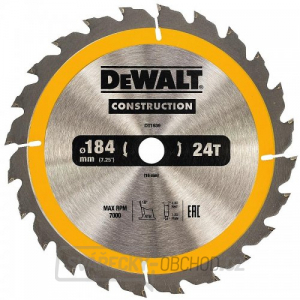 Pilový kotouč 184x16mm 24z DeWALT DT1939 Pilový kotouč 184x16mm 24z DeWALT DT1939 gallery main image