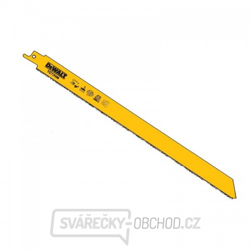 Pilový plátek na cihly, bloky, keramiku, laminát, měkkou ocel a dřevo s hřebíky pro mečové pily 228mm DeWALT DT2333