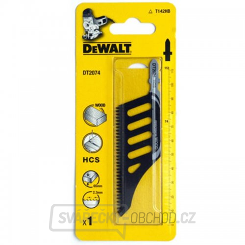 Dořezávací pilový list pro přímočaré pily 112mm DeWALT DT2074 Dořezávací pilový list pro přímočaré pily 112mm DeWALT DT2074 gallery main image