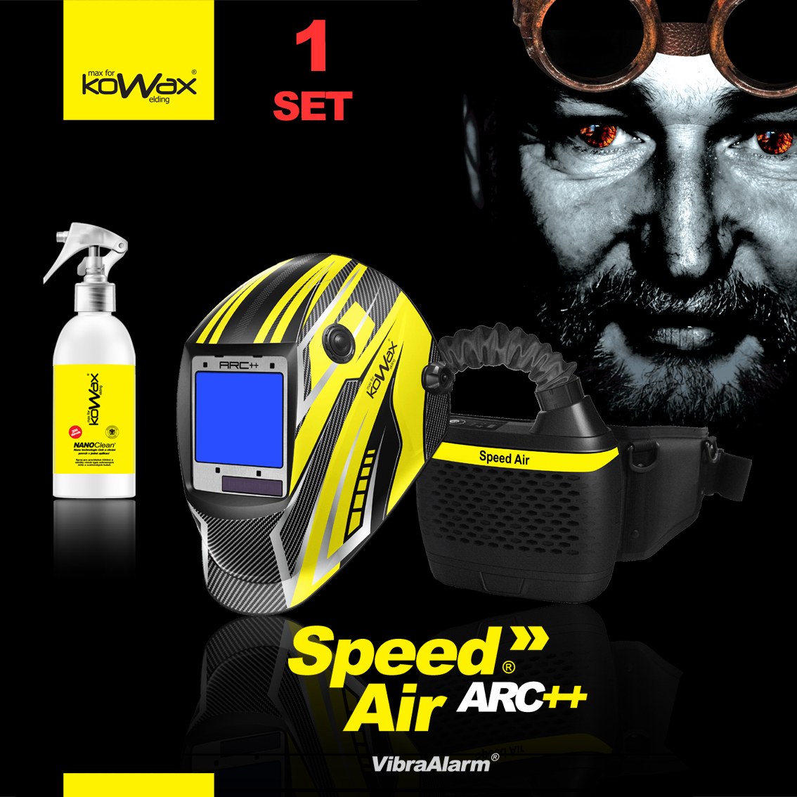 KOWAX Filtračně ventilační jednotka Speed Air + kukla KWXSA820ARC++ SET 1 KWXSAARCPP_S01A
