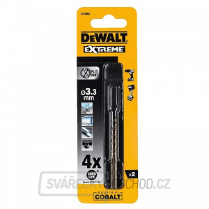 Vrták do kovu HSS-E COBALT 3,3x65mm (2ks) DeWALT DT4960