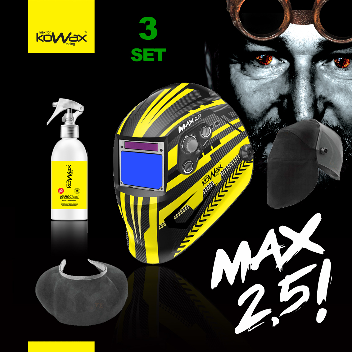 Levně KOWAX Kukla samostmívací MAX2,5! SET 3 KWXMAX25_S03A