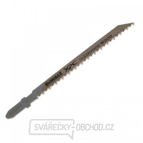 Pilový plátek na tvrdé dřevo a plasty do 30mm čistý řez pro přímočaré pily 100mm 3ks DeWALT DT2217 Pilový plátek na tvrdé dřevo a plasty do 30mm čistý řez pro přímočaré pily 100mm 3ks DeWALT DT2217 gallery main image