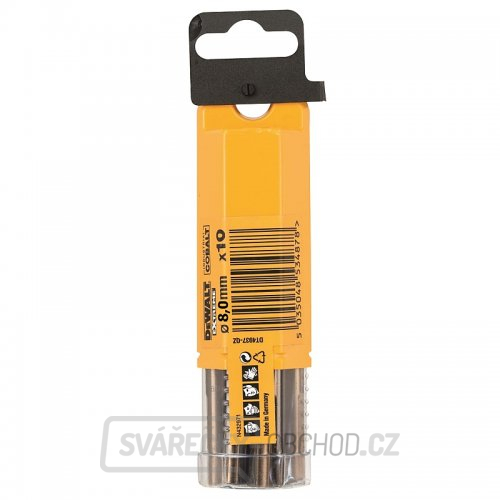 Vrták do kovu HSS-E COBALT 8×117mm (10ks) DeWALT DT4938