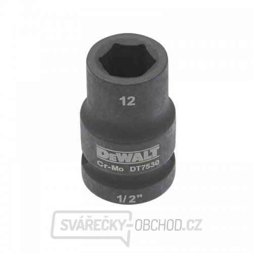 Nástrčná hlavice EXTREME IMPACT 1/2“ 19mm, krátká DeWALT DT7537