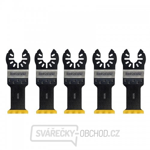 5 ks titanových pilových listů pro řezání kovu 30mm x 43mm ( 5 x DT20707) DeWALT DT20727
