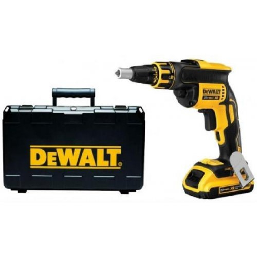 Levně Aku bezuhlíkový šroubovák na sádrokarton 18 V Li-Ion 2x2,0 Ah DeWALT DCF620D2 DCF620D2